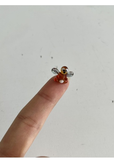 El Yapımı Mini Murano Cam Arı Biblo A139-02