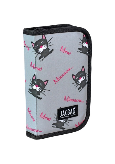 Jacbag Cover -sert Kapaklı Lastikli Kalem Kutusu Cover-miyav renkli