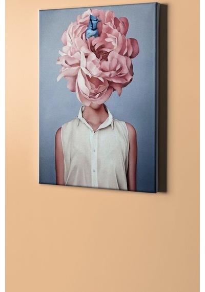 Webstyle Sayılarla Boyama Seti Kasnaklı Çiçek Kadın 7 50 X 65 Cm