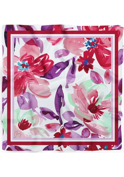 Sonsuz Bahar Desen 55x55cm Bandana/fular Çok Renkli