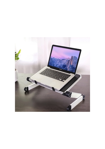 Soğutuculu Yükseklik Ayarlı Laptop Standı Çalışma Masası Laptop Yükseltici Fanlı Tüm Laptoplar İle Uyumlu
