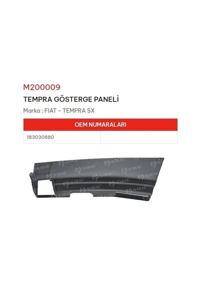 Gösterge Panelı Sıperlıgı  Tempra Sx