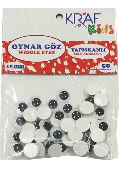 Oynar Göz Yapışkansız 10 Mm 50 Li Kk55