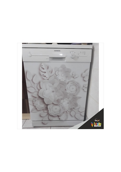 Buzdolabı Ve Bulaşık Makinesi Kapak Folyo Kaplama Çiçek (406610085)