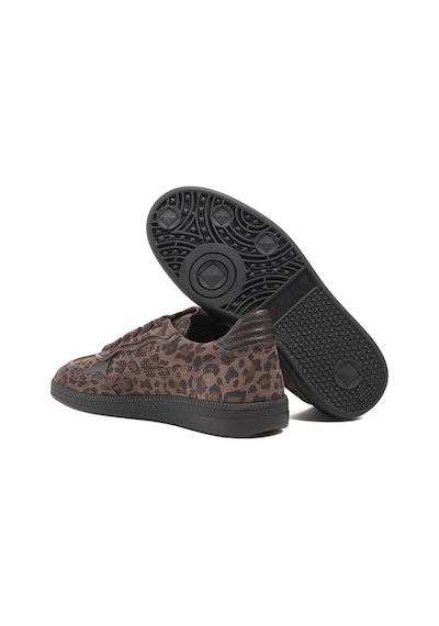 Fabrika Kahverengi Kadın Sneaker D-mascota-leopar Kahve