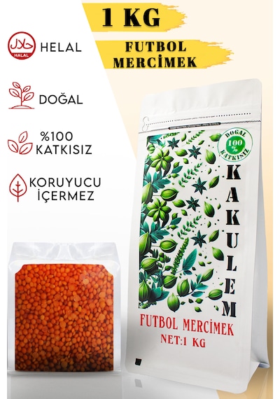 Kakulem Futbol Kırmızı Mercimek 1 KG