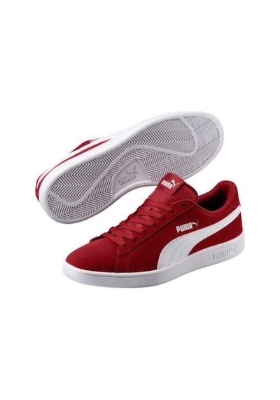 Puma 364989 06 Smash V2 Red-Dahlia-Puma White Sneakers Kırmızı