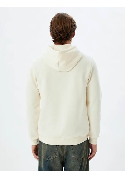 Koton Erkek Sweatshirt Ekru 5wam70001mk 25ky59000107 Y5915 Ekru