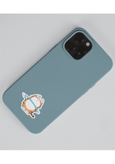 2 Li - Sevimli Sticker Sevimli Kedi Etiketleri -kawai Cat -telefon Süslemeleri Kedi Çıkartmaları -mat Kağıt- Sarı