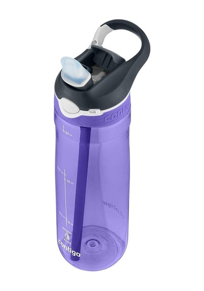 Contigo Cortland Tren Tek El Bas İç Kapaklı Su Matarası 720ml 2191383 - Koyu Mor