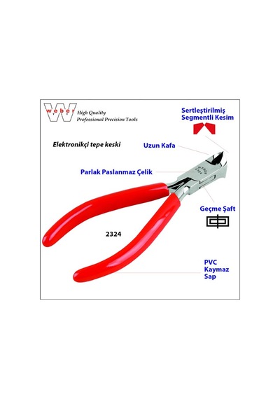 Weber 2324 Elektronikçi Tepe Keski Pvc Sap - 120  MM