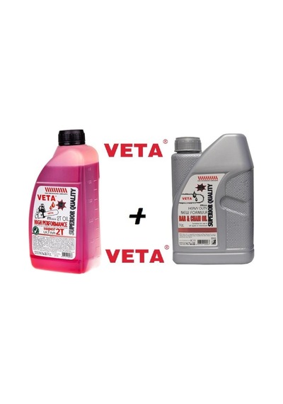 Veta 2 Zamanlı Motor Yağı 1 Lt Ve Kılavuz Zincir Yağı 1Lt