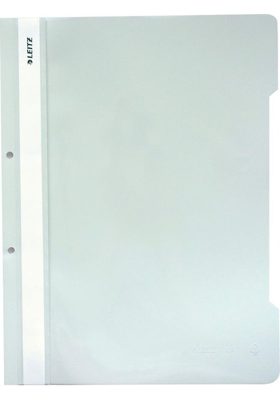 Leitz 41891001 Plastik Telli Dosya Beyaz 50'li