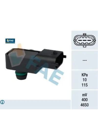 Emme Manifold Basınç Map Sensörü Corsa D-agıla 1.0-1.2-1.4 06 Vectra C 2.8 V6 05 Fae 24420587/ 93194419/ 12575467