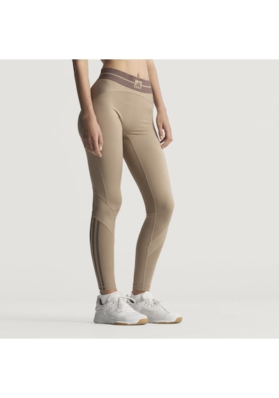 Adidas Jy2068 Hyg Rıb 1-1 L Kadın Spor Tayt Krem