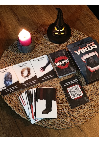 Virüs Vampir Strateji Oyun Kartları - Kese Hediyeli 50 Kart