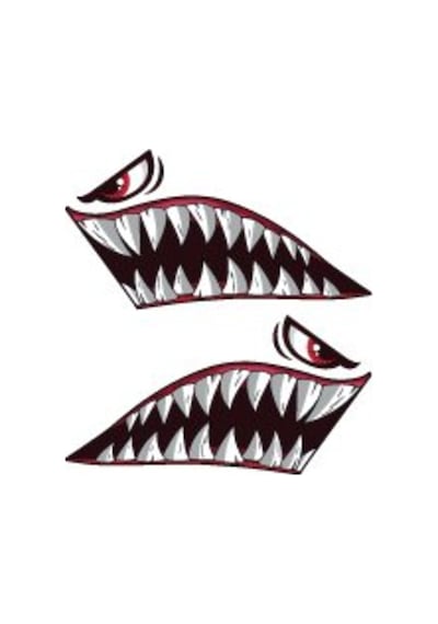 Cw11 Kizgin Kopek Baligi Gozu Ve Disleri Seti - 25Cm Genişlik Cw11 Kizgin Kopek Baligi Gozu Ve Disleri Seti - 25Cm Genişlik