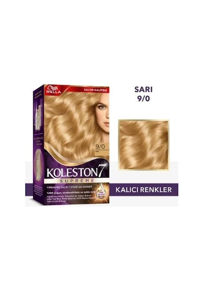 Koleston Supreme Set Boya 9/0 Sarı