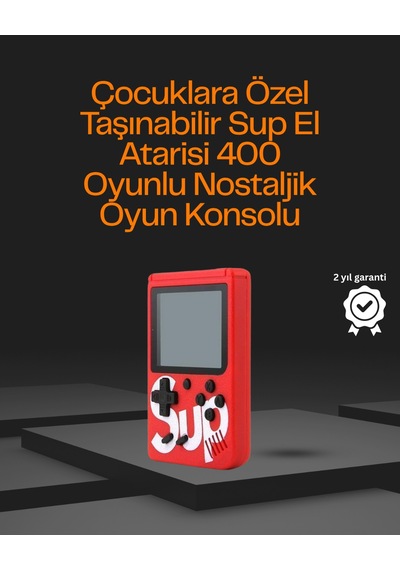 3 İnç Ekranlı Klasik Oyunlu El Konsolu - Lisinya Farklı Renk Seçenekleri Mevcut.