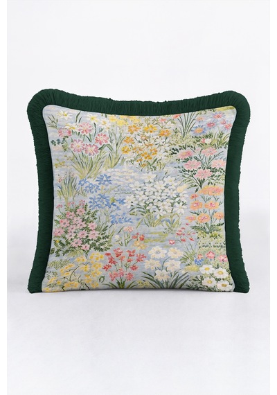 Çiçek Bahçesi Vintage Saçaklı Yastık Kılıfı - Romantik Mavi Yeşil Lacivert Püsküllü Kırlent Kılıfı Buzlu Atlas Opal Çiçek Bahçesi Vintage Saçaklı Yastık Kılıfı - Romantik Mavi Yeşil Lacivert Püsküllü Kırlent Kılıfı Buzlu Atlas Opal