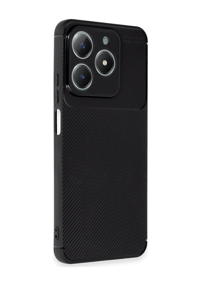 C61 Kılıf Auto Focus Karbon Kapak - Siyah