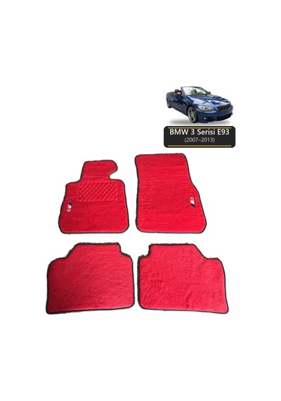 Oto Halı Paspas Bmw 3 Serisi E93 2007-2013 Uyumlu M Performance M Teknik Sport Kaymaz & Şık Tasarım