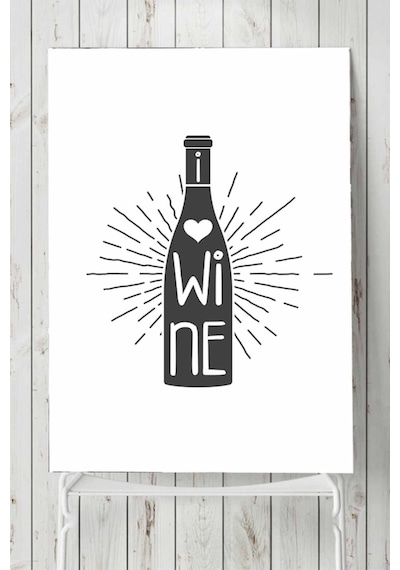 Wine Şarap Mutfak Poster