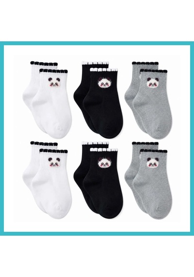 Bezos Kadın Panda Desenli Kısa Konç Çorap 6'lı Paket, %80 Pamuklu Dikişsiz Burun, Nefes Alan Yumuşak Bilek Çorabı, Siyah Beyaz Gri Beden: 36-40 Renk: Çok Renkli 6 Lı Dfnbez Çok Renkli 6'lı Bezos Kadın Panda Desenli Kısa Konç Çorap 6'lı Paket, %80 Pamuklu Dikişsiz Burun, Nefes Alan Yumuşak Bilek Çorabı, Siyah Beyaz Gri Beden: 36-40 Renk: Çok Renkli 6 Lı Dfnbez Çok Renkli 6'lı