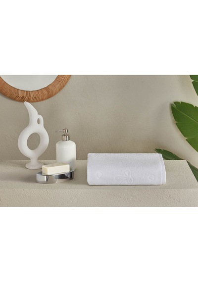Özdilek Floretta Bow El Ve Yüz Havlusu 50x80 Cm Beyaz