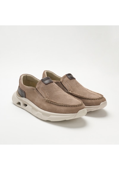 Sneaker Erkek Og-2413 John May 923-144 Gri Havlu Nbk-kahve Marsel