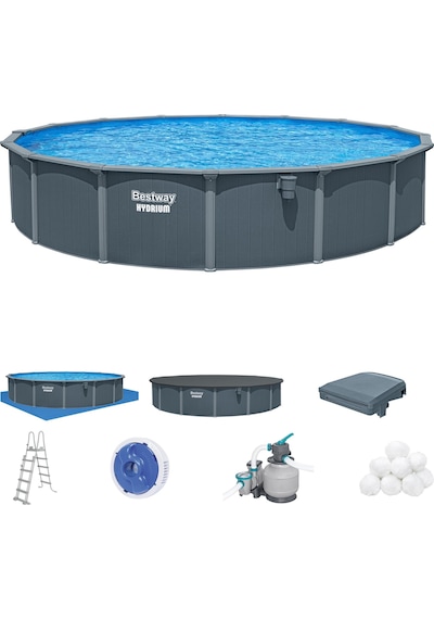 Bestway 561rp Hydrium Çelik Duvarlı Yer Üstü Çember Havuz Seti 7,32 M X 1,32 M