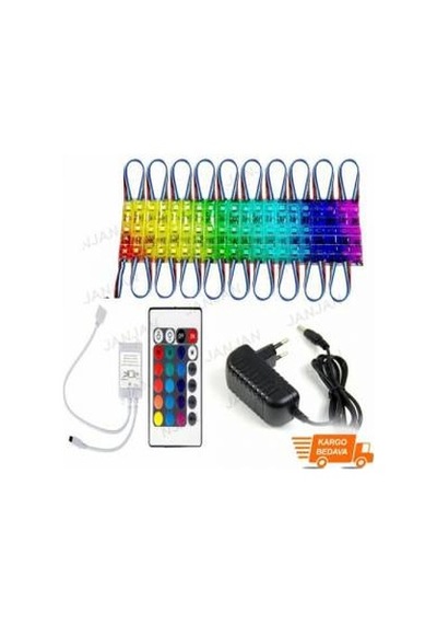 20 Led Uzaktan Kumandalı 16 Renk Tak Çalıştır Modül Rgb Led Seti