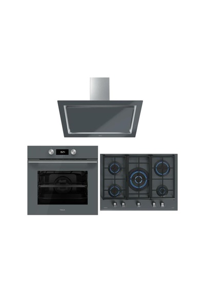 Teka Urban Serisi HLB 8400 ST - GZC 75330 - DLV 98660 Gri Ankastre Set