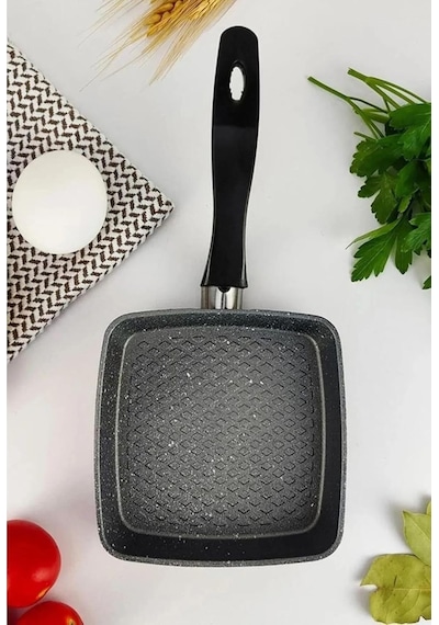 12 Cm Granit Sos Tavası Mini Tereyağı Tavası, Yapışmaz Küçük Tava, Yumurtalık, Sos Ve Tereyağı Eritme İçin Tek Kişilik Mutfak Tavası Kare Çok Renkli