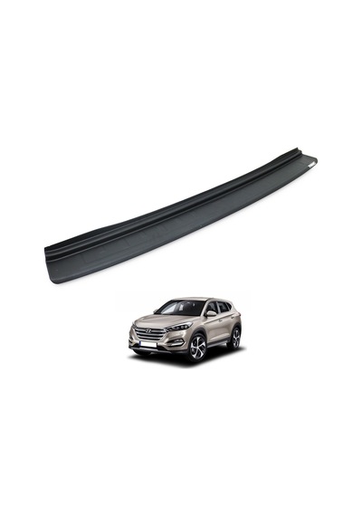 Hyundai Tucson İle Uyumlu 2018 2019 2020 Araka Tampon Üstü Eşiği Plastik
