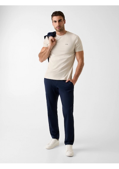 Guess Kısa Kollu Bisiklet Yaka Yeni Teknik Esnek Erkek Krem T-shirt M6rı19kd202-g1ı6 Krem