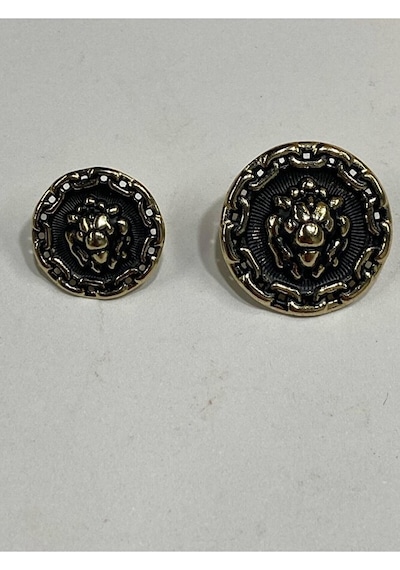Blazer Ceket Düğmesi / Aslan Zincir Model / Gold Takım
