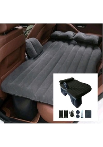 Araç İçi Şişme Yatak 2 Adet Yastıklı 12v Pompa + Yastık Seti
