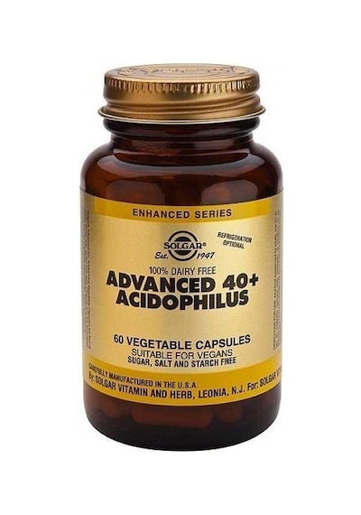 Solgar Advanced 40+ Acidophilus Gıda Takviyesi 60 Kapsül