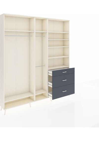 Arges Dolap 9 Raflı 3 Çekmeceli 3 Askılı 220x30x243 Aytaşı-aytaşı/antrasit Aytası/antrasıt Arges Dolap 9 Raflı 3 Çekmeceli 3 Askılı 220x30x243 Aytaşı-aytaşı/antrasit Aytası/antrasıt