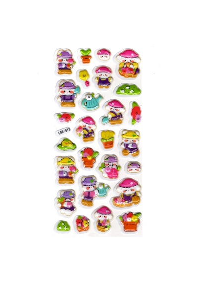 Sticker Kabartmalı Stiker Defter Planlayıcı Etiket Lde013 -19x9cm - Bahçıvan Tavşan