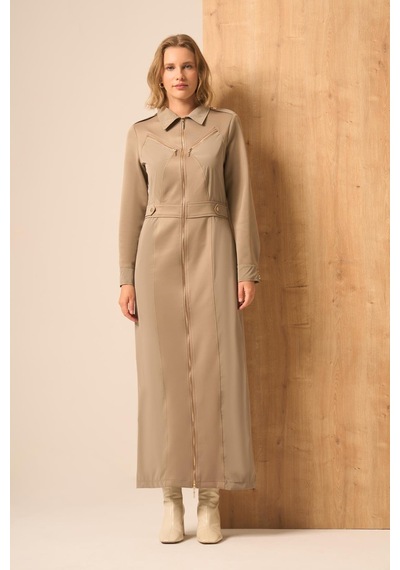 Ftz Women Kadın Safir Elbise Beige 31261 Beige