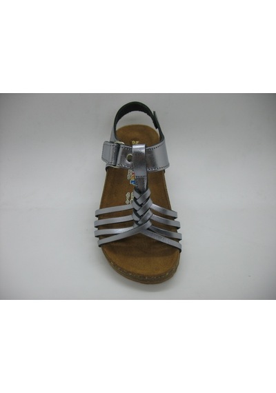 Toddler 01317 Anatomik Deri Mantar Taban Örgülü Sandalet 26-30 Füme