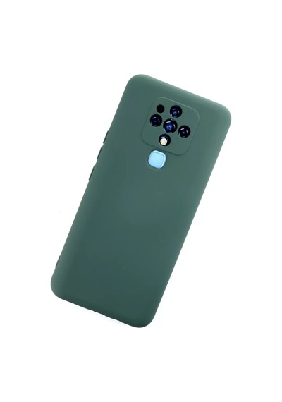 Newface Tecno Camon 16 Kılıf Nano İçi Kadife Silikon - Koyu Yeşil