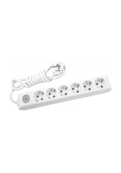 Multilet 6 Lı Anahtarlı 3 Metre Kablolu Grup Priz