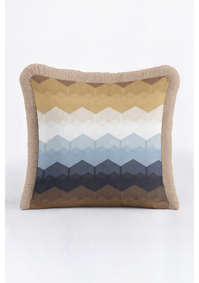 Geometrik Zigzag Motifli Saçaklı Yastık Kılıfı - Chevron Bohem Mavi Krem Püsküllü Kırlent Kılıfı Serin Atlas Opal Geometrik Zigzag Motifli Saçaklı Yastık Kılıfı - Chevron Bohem Mavi Krem Püsküllü Kırlent Kılıfı Serin Atlas Opal