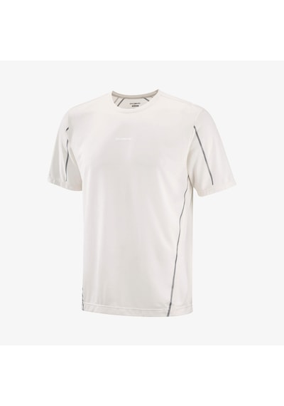 Salomon Shakeout Core Erkek Koşu Tişört Whisper White Lc2660400 Krem