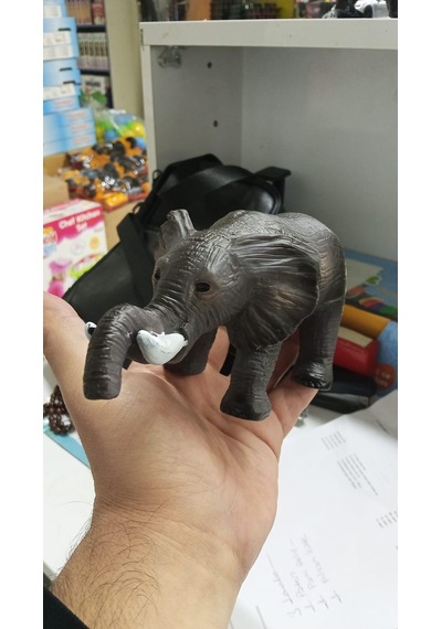 Plastik Oyuncak Hayvan Büyük Boy Afrika Fili 17 Cm