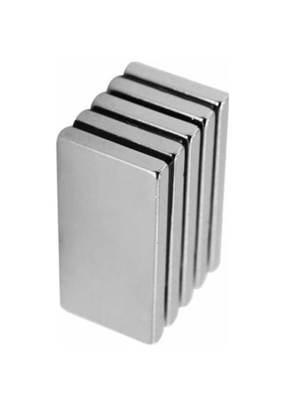 Neodyum 40X20X5Mm Dikdörtgen Süper Güçlü Miknatis 4 Adet