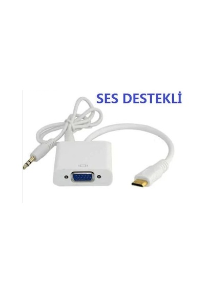 Oem Mini Hdmı To Vga Kablo Çevirici Dönüştürücü